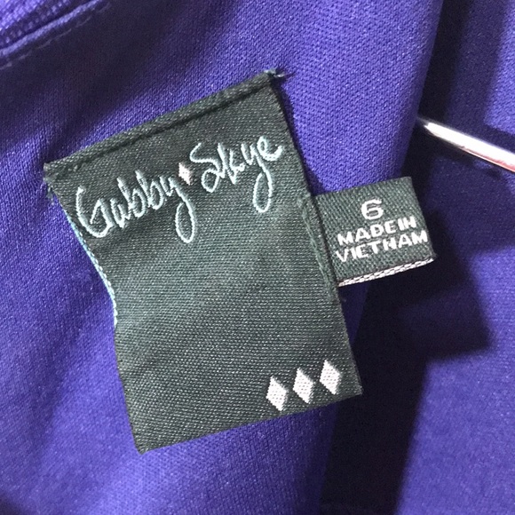 Gabby Skye Purple Sparkle Dress Sz 6 - Picture 9 of 10